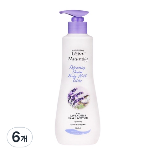 Leivy 라벤더 바디로션 라벤더 바닐라향, 350ml, 6개