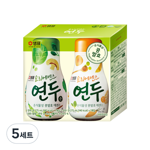 연두 진 320g + 연두 순 320g, 550ml, 5세트