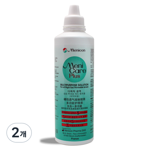 메니콘 메니케어 플러스 하드렌즈 드림렌즈 다목적액, 2개, 250ml