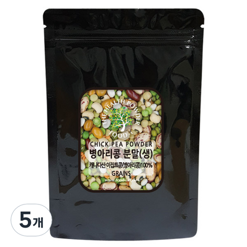 스쿨아이 캐나다산 생 병아리콩 분말, 200g, 5개