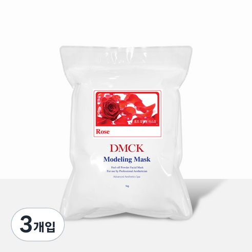 DMCK 로즈 아로마 모델링 파우더 마스크 1kg, 1개입, 3개