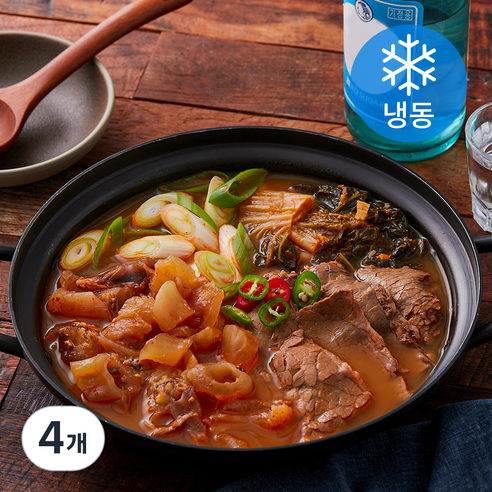 스지옥 스지된장전골 (냉동), 800g, 4개