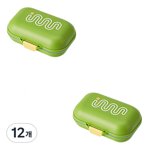 더자카 비비드톤 휴대용 비누케이스 FREE, 비비드 그린, 12개
