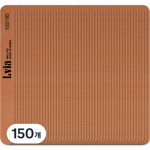 엘비아 100/180 우드 손톱 파일, 150개, 가넷