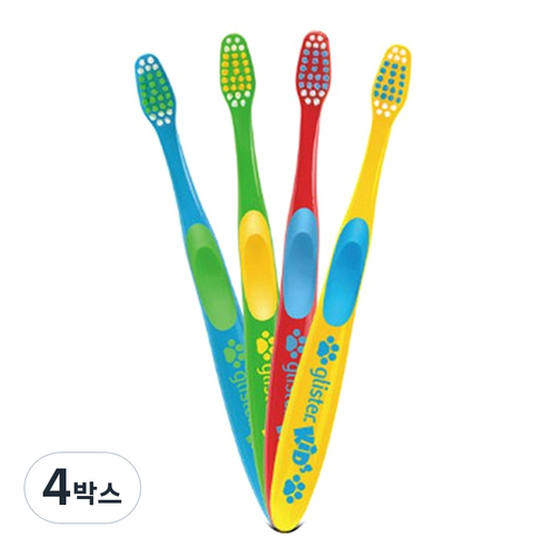 암웨이 글리스터 어린이칫솔, 혼합 색상, 4박스