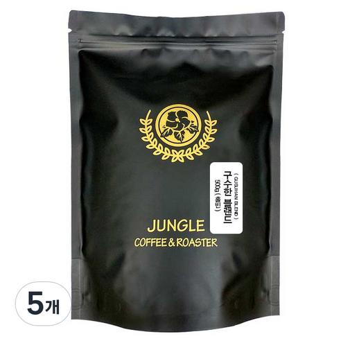 구수한 블랜드 홀빈, 홀빈(분쇄안함), 500g, 5개