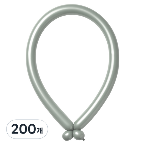 조이벌룬 260풍선, 파스텔더스크 로럴그린, 200개