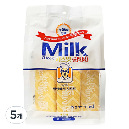 밀크클래식쌀과자 치즈맛, 112g, 5개