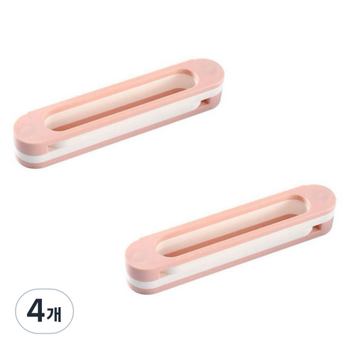 몰투유 강력 접착 욕실 현관 실내화 거치대, 핑크, 4개
