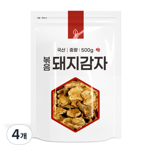 자연초 볶음 돼지감자, 500g, 4개