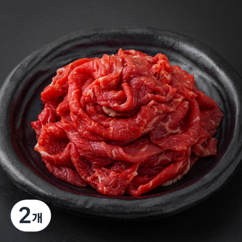 자유방목 호주산 목초 앞다리 불고기용 (냉장), 2개, 250g