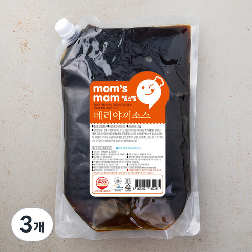 맘스맘 데리야끼소스, 2kg, 3개