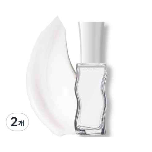 엔트로피메이크업 필 오프 네일, 화이트베일, 10ml, 2개
