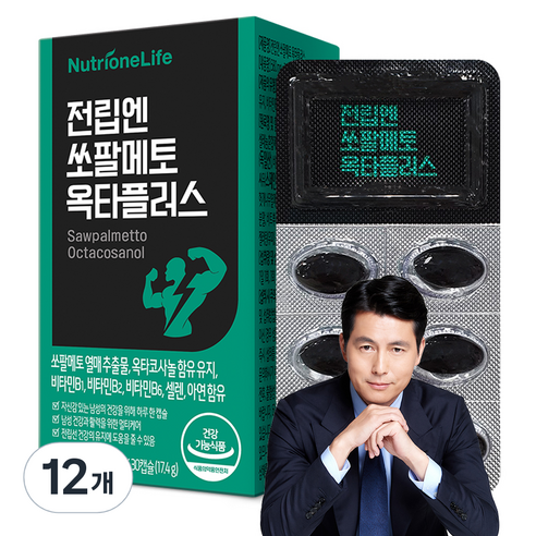 뉴트리원 전립엔 쏘팔메토 옥타플러스 17.4g, 30정, 12개