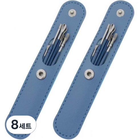 데일리리빙 스테인리스 귀이개 열쇠고리 6종 세트 블루, 8세트