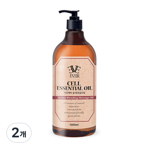 아로마 블랜딩 셀 에센셜 바디오일 일반형, 1000ml, 2개