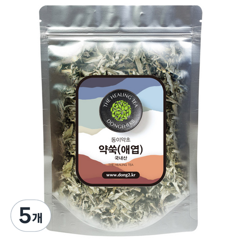 동이약초 국내산 약쑥 애엽, 150g, 5개