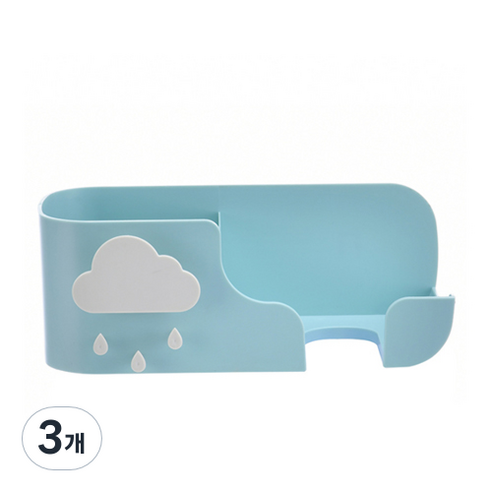 물방울 구름 드라이기 랙, 민트, 3개