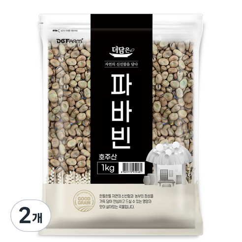 더담은 파바빈, 1kg, 2개