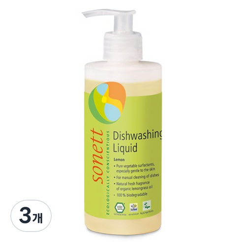 소네트 주방세제 레몬, 300ml, 3개