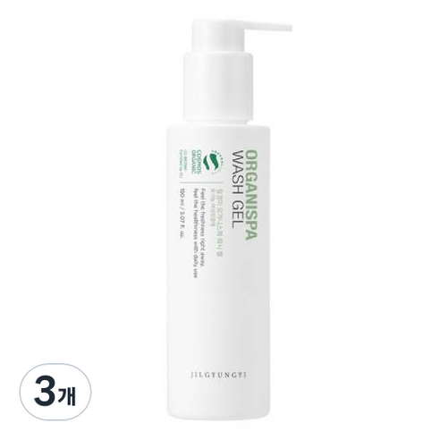 질경이 오가니스파 워시 젤 여성청결제, 150ml, 3개