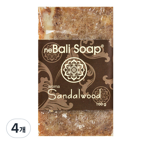 Bali Soap 발리비누 aroma Sandalwood, 100g, 4개