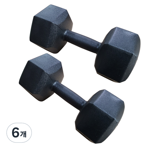 대한스포츠 육각아령, 3kg, 6개