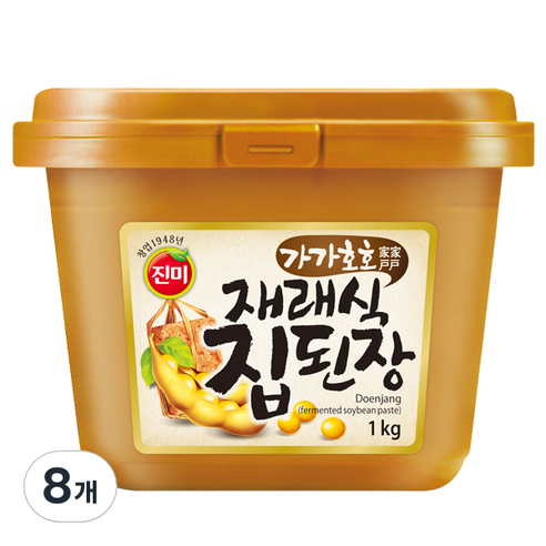 진미 가가호호 재래식 집된장, 1kg, 8개