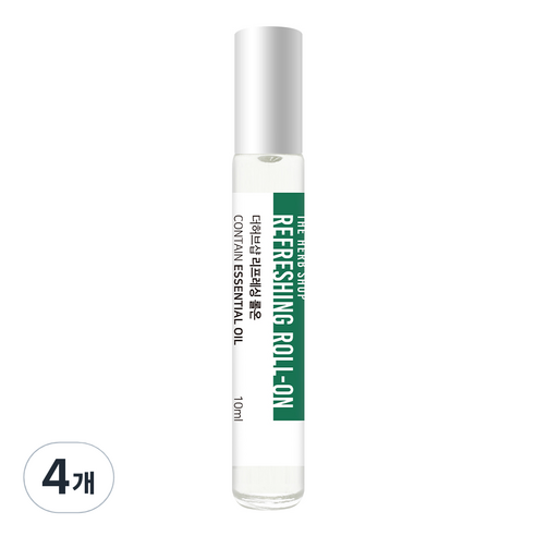 더허브샵 아로마 롤온 리프레싱, 4개, 10ml