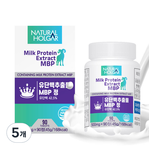 네츄럴올가 유단백추출물 MBP정 90정, 45g, 5개