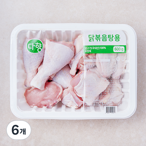 다향오리 닭볶음탕용 닭고기 (냉장), 6개, 600g
