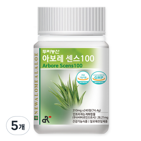 두리농산 아보레 센스100, 240정, 5개