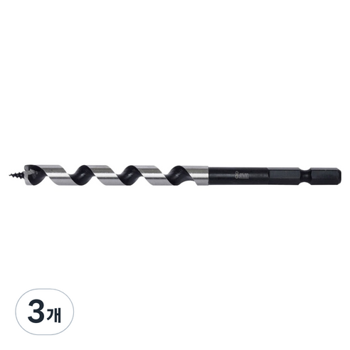 이엑스파워 목공드릴 8mm EAB-8, 3개