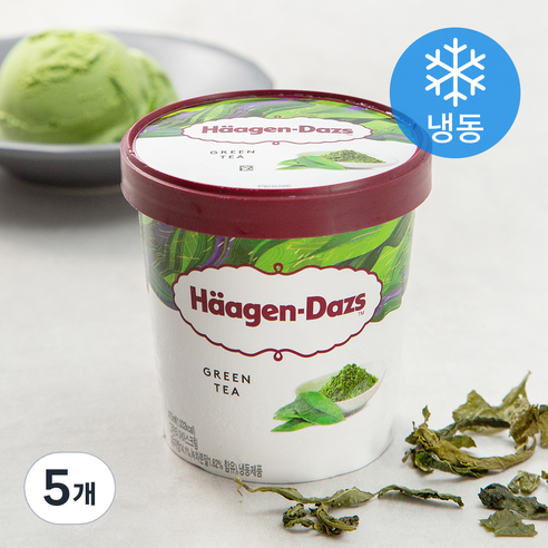 하겐다즈 파인트 그린티 (냉동), 473ml, 1개입, 5개