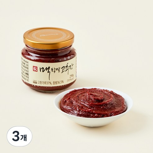 한국맥꾸룸 맥 찹쌀 고추장, 250g, 3개
