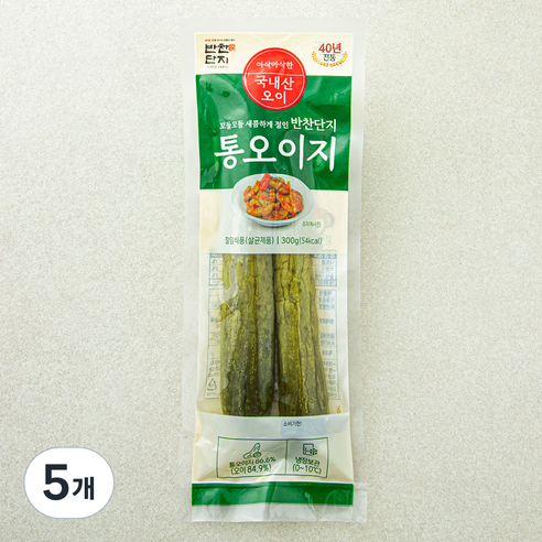 반찬단지 통오이지, 300g, 5개