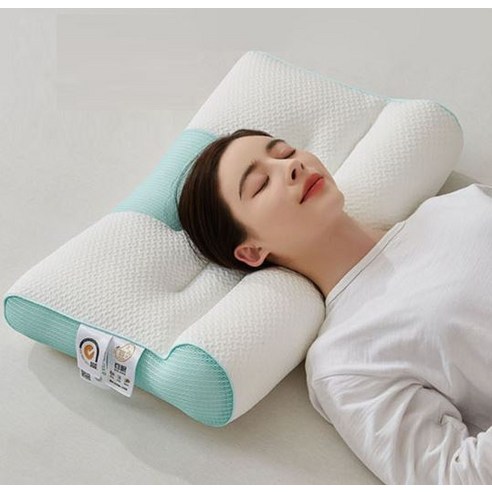 헨센 4D 고밀도 메모리폼 경추베개, 그린, 1개