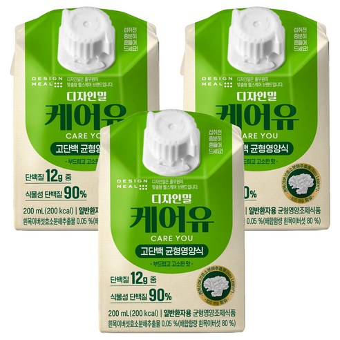 디자인밀 풀무원 케어유 고단백 균형 영양식