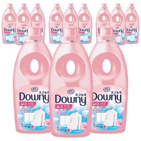 다우니 엑스퍼트 실내건조 플로럴프레시 초고농축 섬유유연제 본품, 1.05L, 12개