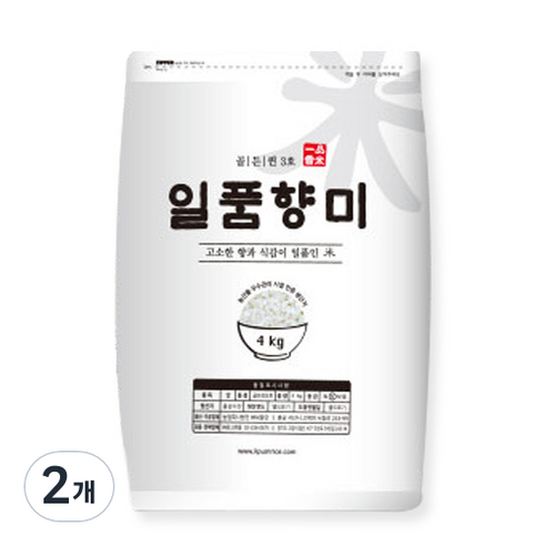 일품향미 골든퀸 3호 쌀, 4kg, 2개