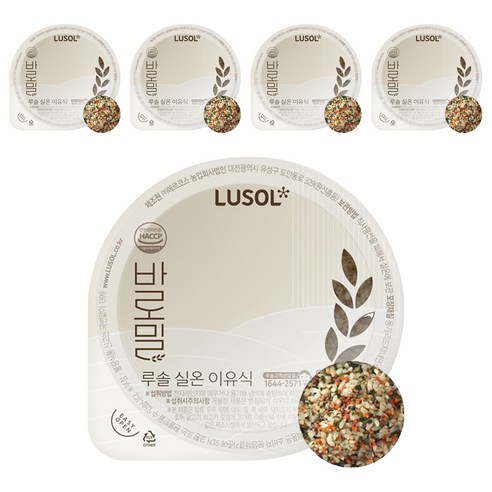 루솔 바로밀 한우 애호박 아기밥 이유식, 120g, 5개