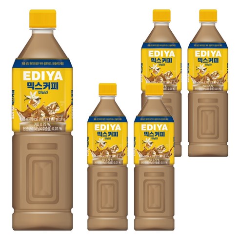 이디야 믹스커피 바닐라, 1L, 5개