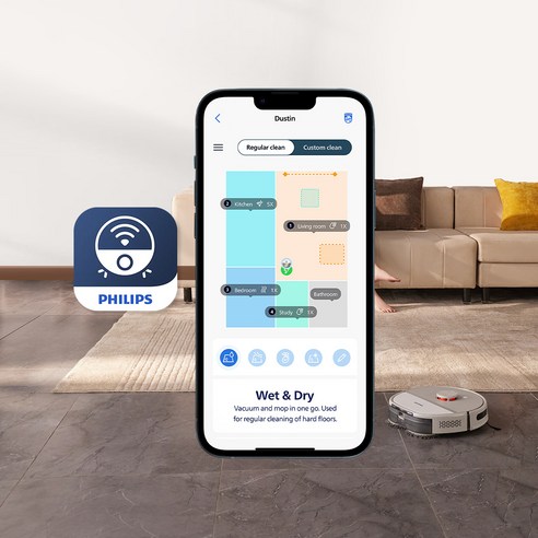 필립스 R6 Slim 물걸레 특화 로봇 청소기: 혁신적인 가정 청소 솔루션