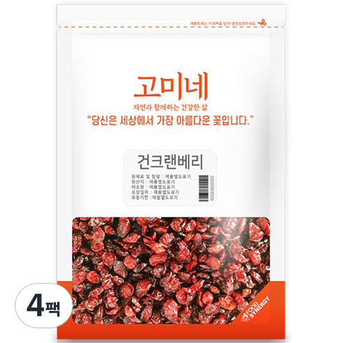 고미네 건크랜베리, 500g, 4개
