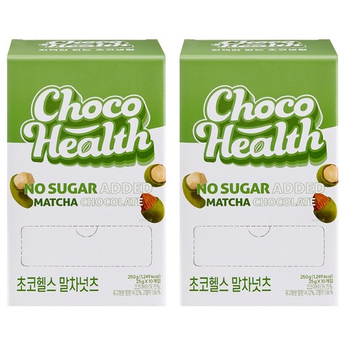 초코헬스 말차넛츠 초코볼 10p, 250g, 2개