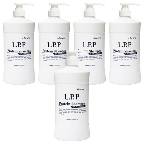 오로라 LPP 프로테인 한방 샴푸, 1L, 5개