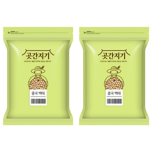 곳간지기 중국산 백태, 2kg, 2개