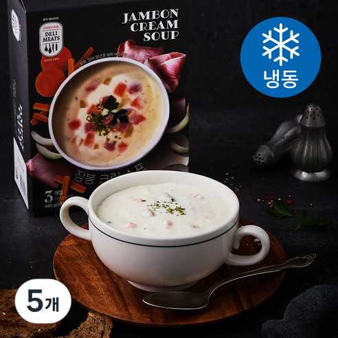 존쿡델리미트 잠봉 크림 스프 3팩 (냉동), 480g, 5개