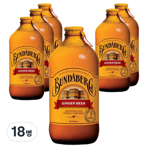 분다버그 진저비어 375ml, 18병