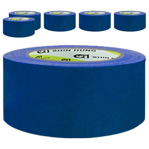 신흥테이프 면테이프 48mm x 25m 파랑, 6개